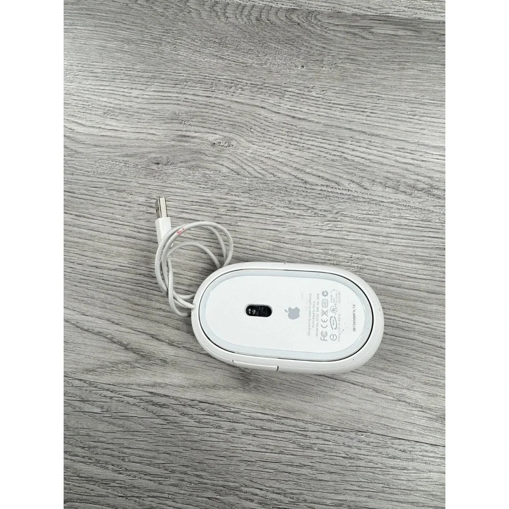 Original Apple Mighty Mouse A1152 EMC No:2058 USB white mouse